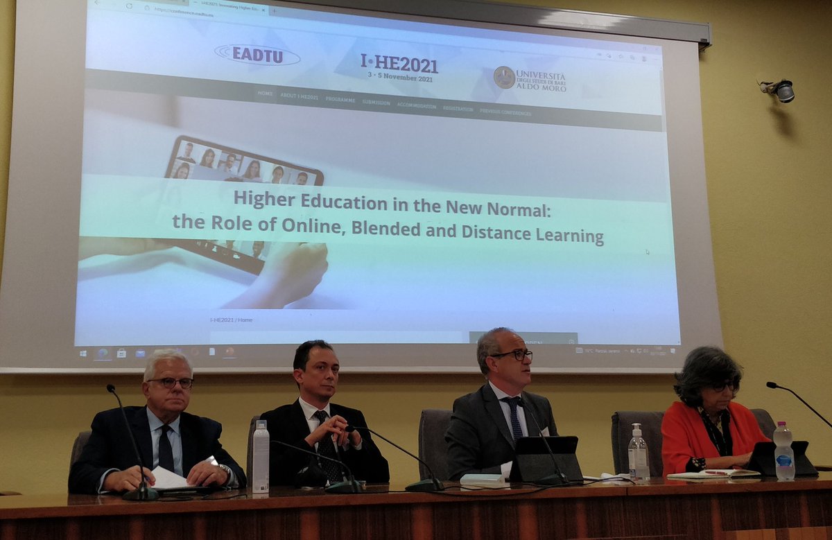 Kananen's tweet photo. The last panel session: reflections on the three days at conference in Bari, Italy  #I_HE2021. https://t.co/Uz0WOstAPQ