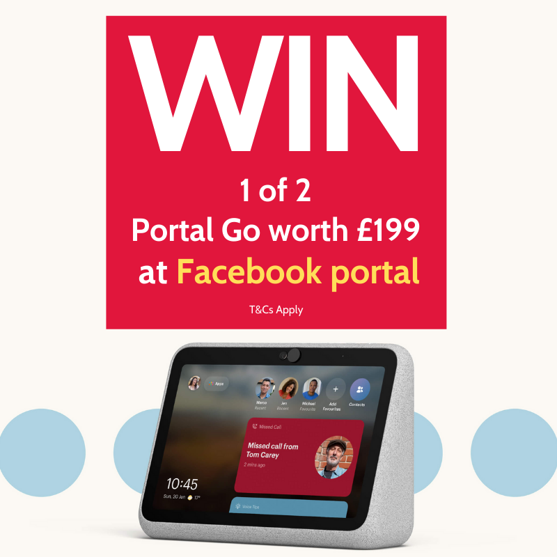 WIN 1 of 2 new Portal Go worth £199 😍
Enter:
👉Follow <a href="/MyVoucherCodes/">MyVoucherCodes</a> and @FacebookPortal 
👉 RT post
👉 Tag someone

Unlimited entries
T&amp;Cs ow.ly/oMvG50GGUij
Closes on 12 Nov 11:59pm

#facebookportal #portalgo #giveaway #prize #win #winning #giveawayuk #competition #free