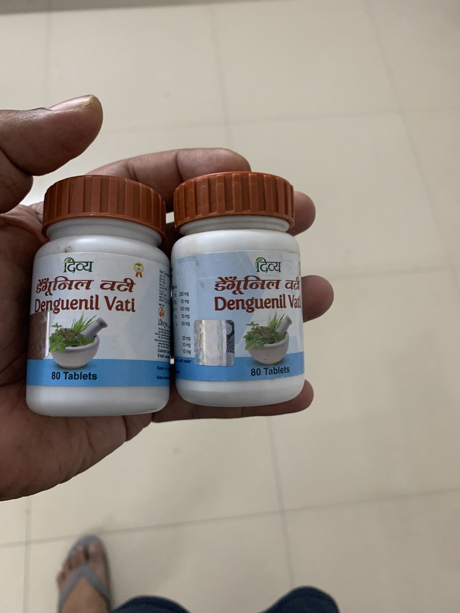 ASpaceB's tweet photo. @moayush @yogrishiramdev @PypAyurved I purchased this denguenil today from Divya pharmacy..and the price difference in 2-3 years is 10 times..price increased from 35 to 350 INR..this is super price inflation and chemicals are natural😡🥵 https://t.co/PaCyAoxu2J