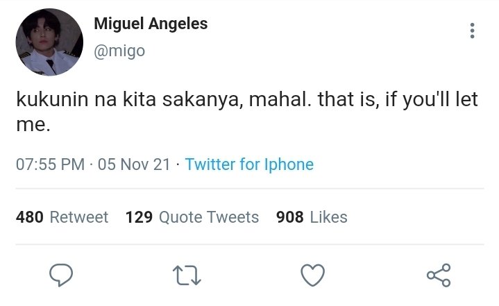 tkrosian's tweet photo. LIWANAG
— a filo #taekookau wherein 

Kyle Lopez also known as Kylo from DLSU is stuck in a toxic/abusive relationship when he met Miguel Angeles from ADMU. https://t.co/Jrf9Fhj7Li