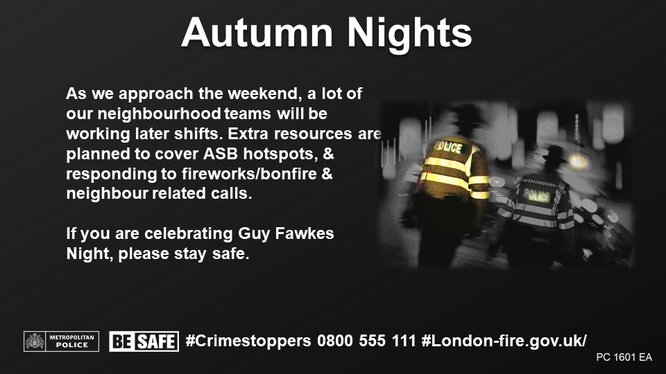MPSBrooklands's tweet photo. Whilst celebrating #BonfireNight, please remember to #StaySafe and respect those around you. https://t.co/TGdMFCwAto