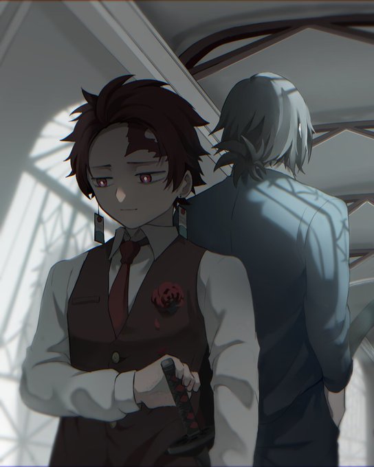 YuyuさんがTwitterに投稿した竈門炭治郎(鬼滅の刃)のイラスト。