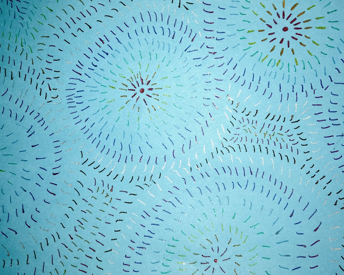 MichelleJReece's tweet photo. @stukeleymeadows Exploding dots art work using metallic and glitter gel pens 💥 https://t.co/7YnMcvmOyw