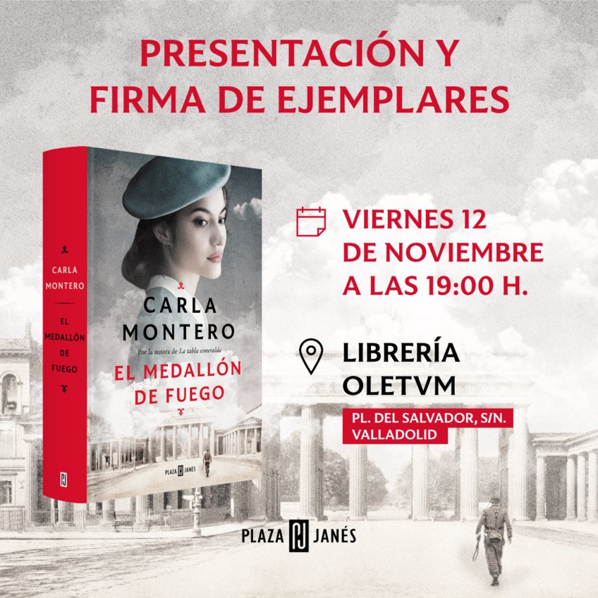 Oletvm's tweet photo. 📣 ¡SORTEO! #ElMedallóndeFuego de Carla Montero.

Sorteamos 3 ejemplares (1 en Facebook, 1 en twitter y 1 en instagram) 📖📖📖

* Imprescindible que la persona ganadora acuda a la presentación para recoger su libro dedicado (Viernes 12 de noviembre a las 19:00h)

Para participar: https://t.co/q0I6NGjhUT