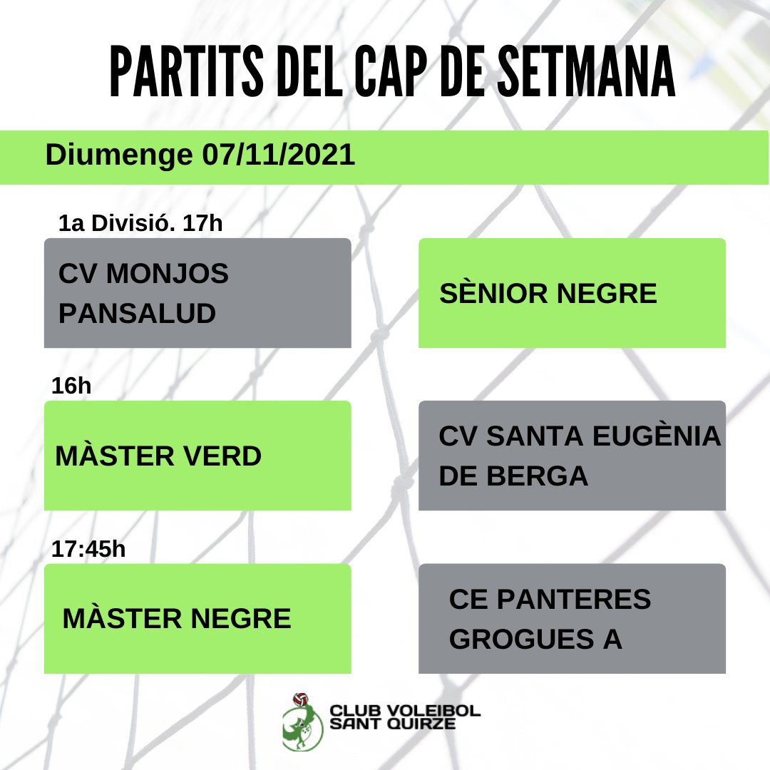 VoleiSQV's tweet photo. Us esperem a tots els partits donant suport a totes les nostres jugadores i jugadors. Sort i vòlei a tots!
#Esport #fempinya #femclub #preparatpersortir #gentactiva #JoActuo #esportcat #retrobada #aprenentsempre #somosvoleibol #voleicat @ajsantquirze https://t.co/r2gQkch1Nw