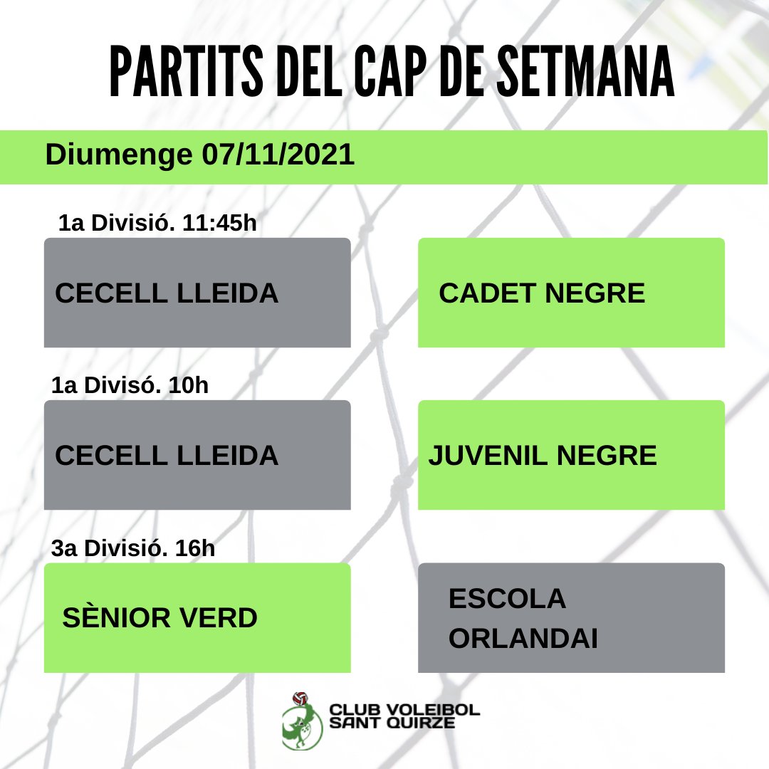 VoleiSQV's tweet photo. Us esperem a tots els partits donant suport a totes les nostres jugadores i jugadors. Sort i vòlei a tots!
#Esport #fempinya #femclub #preparatpersortir #gentactiva #JoActuo #esportcat #retrobada #aprenentsempre #somosvoleibol #voleicat @ajsantquirze https://t.co/r2gQkch1Nw
