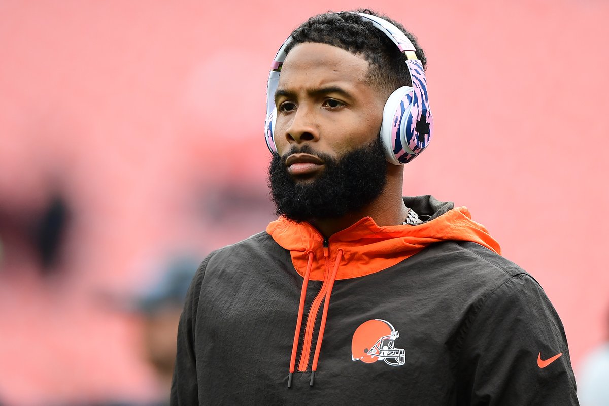 BleacherReport's tweet photo. Browns are working to convert Odell Beckham Jr.'s base salary into a signing bonus and expect to let him go "in the next few days,” per @AdamSchefter https://t.co/sbeC6RcWiu