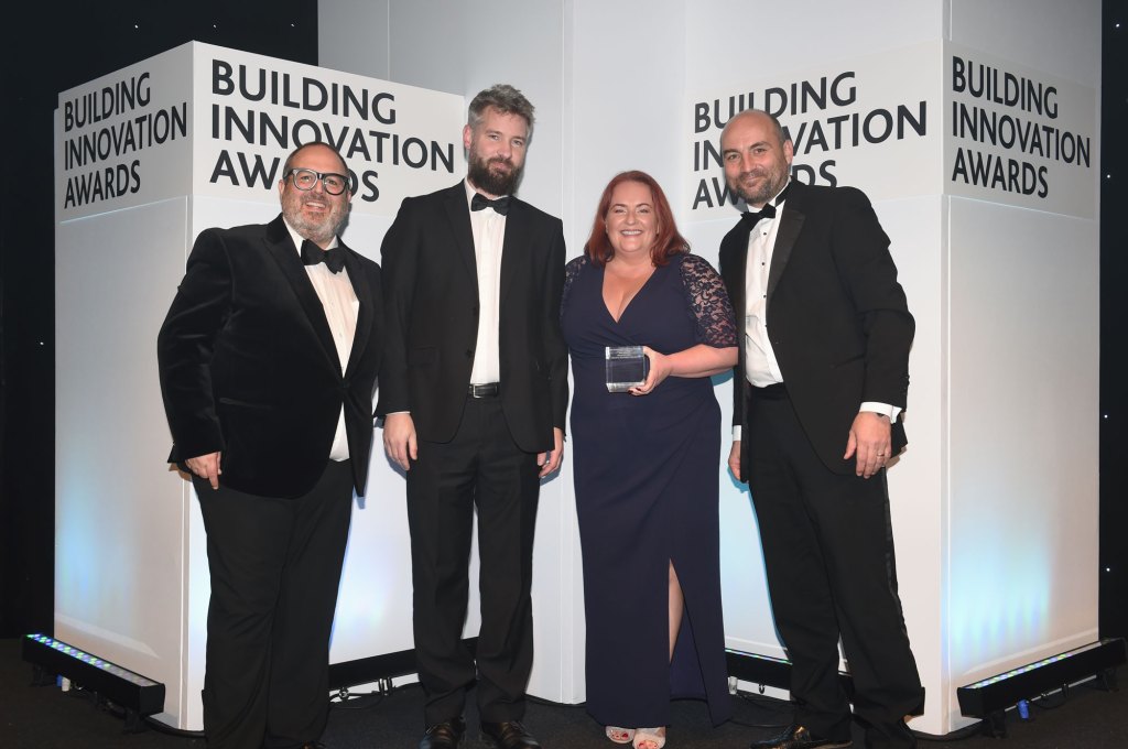 WernickGroup's tweet photo. The Active Office *WINS* the Most Innovative Building Project AND the Most Innovative Public Sector Project at this year's @BuildInAwards! Built offsite by Wernick Buildings and packed with #sustainable features. Congratulations to @info_specific @SwanseaUni 
#thefutureismodular https://t.co/eZJSFPcYFA