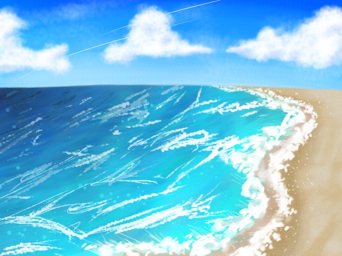 海イラストのtwitterイラスト検索結果