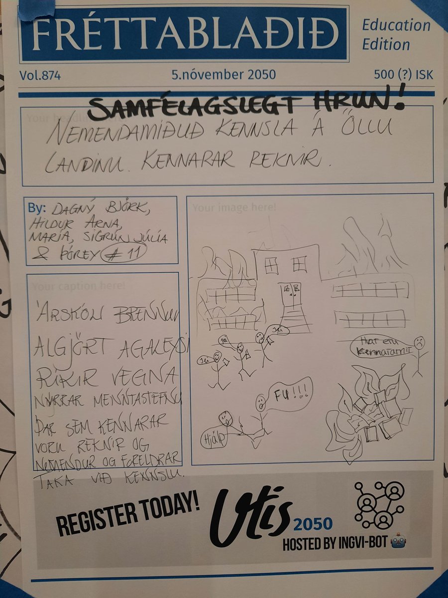 Engir kennara og hvað þá? 🤯 <a href="/MajaSig78/">Maria Sigurdardottir</a> <a href="/sigrunjulia1/">Sigrún Júlía Geirsdóttir</a> <a href="/DagnyArnljots/">Dagný Arnljótsdóttir</a> <a href="/Thorey_gunnars/">Þórey Gunnarsdóttir</a> #utis2021 #menntaspjall