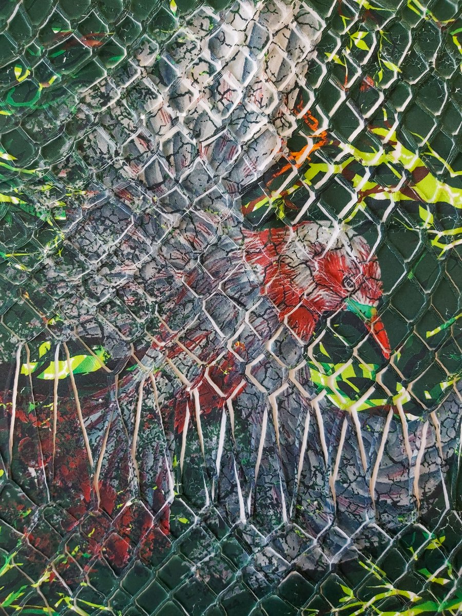 As <a href="/COP26/">COP26</a> gathers together to accelerate action towards #ClimateChange, we highlight the work of young artists. 
Penfia Rodrigues’ textile designs focus on the urgent issue of deforestation.