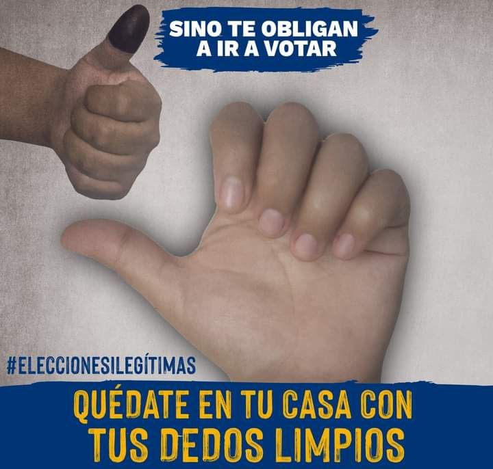 MovimientoMAD's tweet photo. Sino tenés necesidad de ir a votar para no perder tu trabajo en las instituciones represivas de la dictadura, el #7N #QuedateEnCasa.
#EleccionesIlegítimas
#SomosMAD
@traficoni @CorteIDH @UnidadNic @PauloAbrao @totonia68 @Laura_Ch @BiancaJagger @soyfdelrincon @camilocnn https://t.co/RFa9hiB006