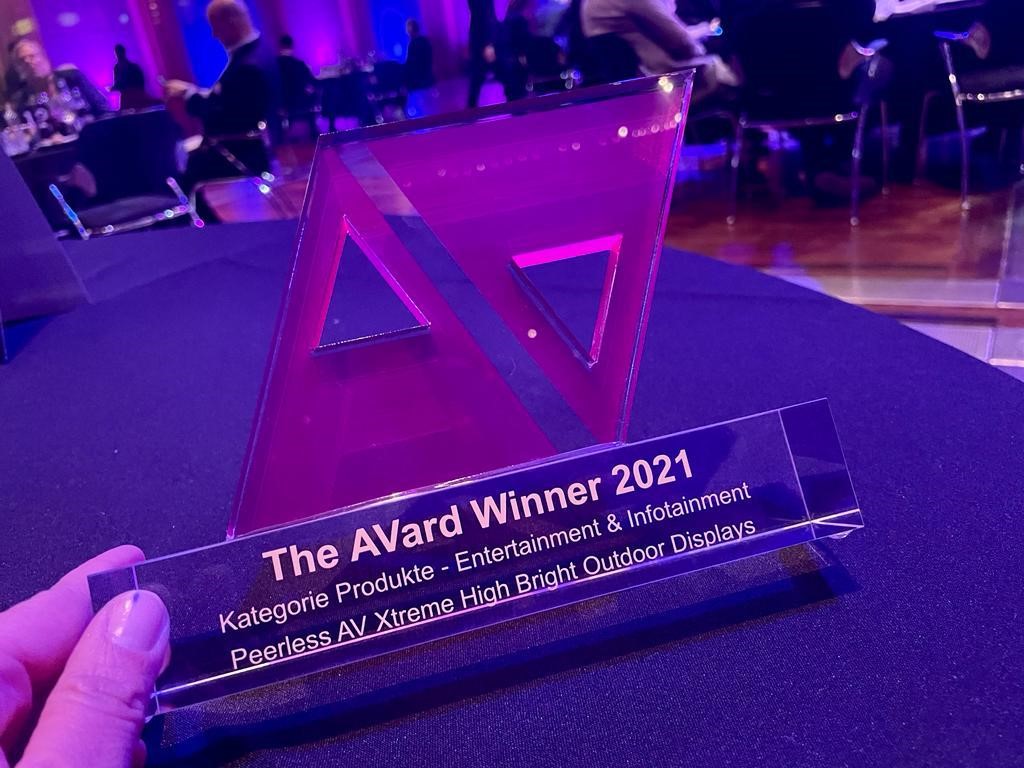 PeerlessAVEU's tweet photo. Award winners again!! We're thrilled to continue our award winning streak by picking up an AVard 2021 ProAV Award in Germany last night for our Xtreme High Bright Outdoor Displays. Congratulations to our DACH team and thanks to all that voted.
#TheAVard #proav #awardwinning https://t.co/hhSWoXiI1b