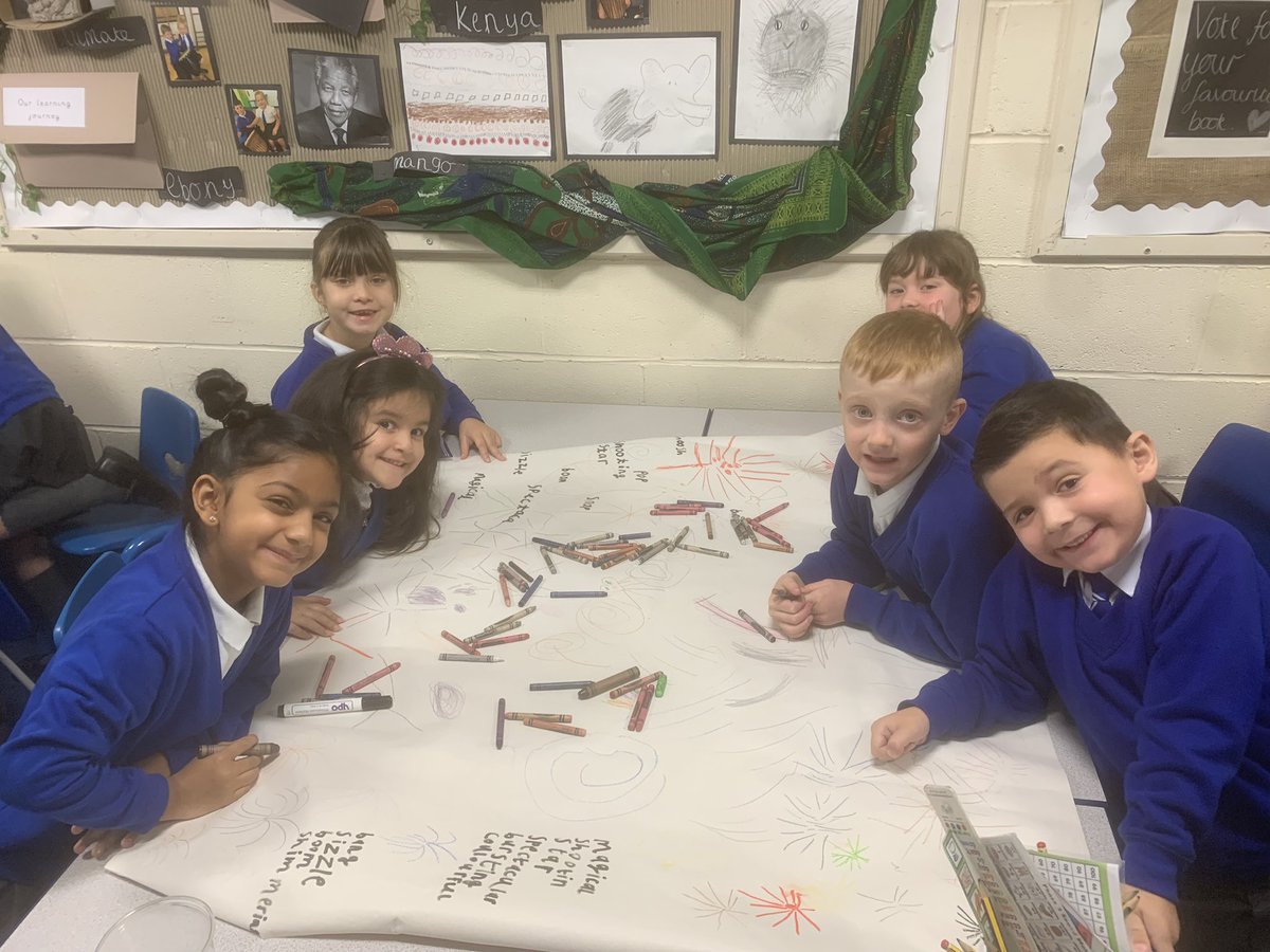 MissSmith43's tweet photo. Today we had a firework display of our own.  We have collected  wonderful vocabulary ready for our writing next week 💥🎆 @Bowness_Primary https://t.co/ALKiUi2tYW