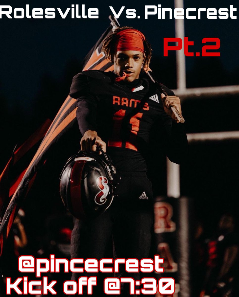 Riot_Rolesville's tweet image. SENDING OUR BOYS INTO THE FIRST ROUND OF PLAYOFFS TONIGHT 11/05 AGAINST PINECREST‼️‼️ Kickoff @7:30, @Pinecrest🙌🏻🙌🏻GOOD LUCK RAMS, BRING HOME THE W❤️🖤❤️#myrolesville #letsrole #ramily #round1