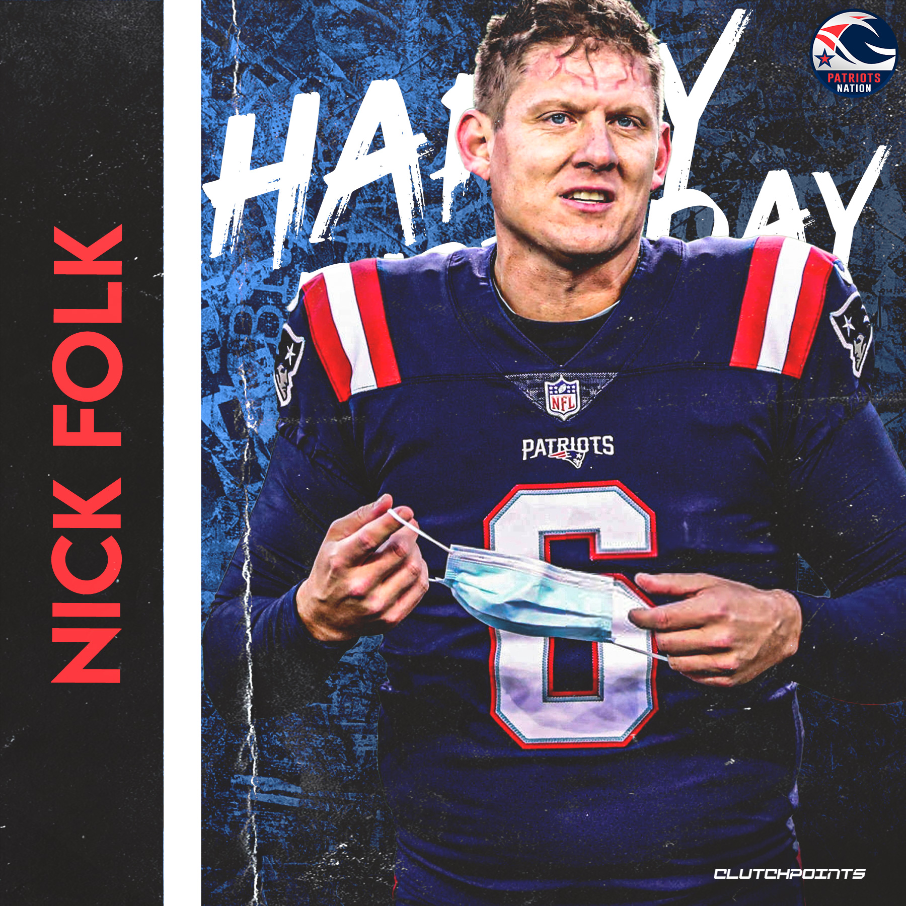 Join Patriots Nation in greeting Nick Folk a happy 37th birthday!  