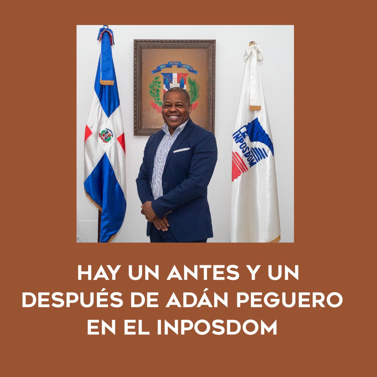 Adán Peguero el funcionario que levantó de sus ruinas al INPOSDOM, sabemos todo lo que usted a logrado con esta institución que ha Sido olvidada por todos, en la que nadie creía, la que nadie sabía que estaba funcionando. Aún le queda mucho por hacer! INPOSDOM cambia.