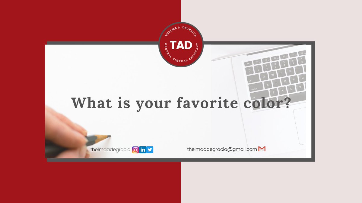 ThelmaVirtual1's tweet image. 🎨🎨Color is the most powerful aspect of your brand identity.
Your color palette is what your audiences may remember at first glance.

#workfromhome, #virtualassistant, #color, #makemoneyonline, #stayhome, #staysafe, #coloridentity, #branding, #awareness #SocialMediaPosting