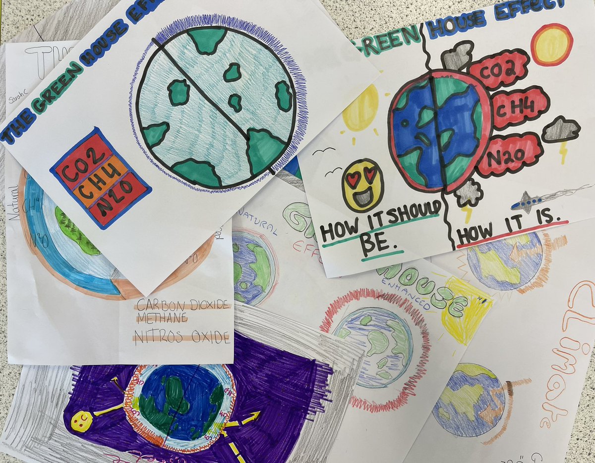 S3 Biology pupils have been summarising what they learned comparing the Natural Greenhouse Effect vs. The Human Enhanced Greenhouse Effect as part of our Climate Action Week organised by <a href="/GHSEcoCommittee/">GHSEco</a> :