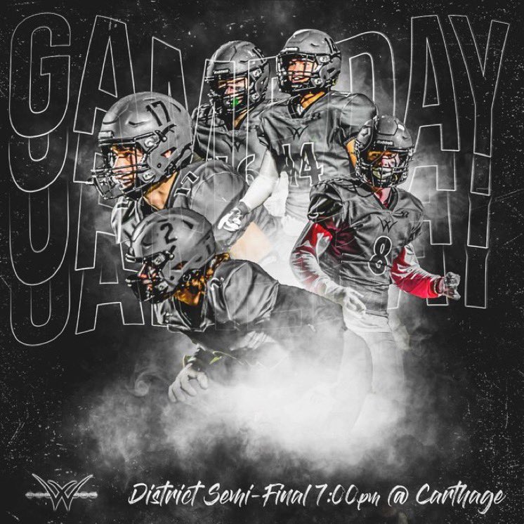 GAME DAY! #CHAIN ⛓

🆚 <a href="/carthagefball/">Carthage Football</a> 
📍 2600 S River St Carthage, MO
⌚️7:00 pm
😤 District semifinals 
🚨Updates here and willardtigers.net

<a href="/willardboosters/">Willard Athletic Booster Club</a> <a href="/Willard_HS/">Willard High School</a> <a href="/willardschools/">Willard Schools</a> <a href="/WillardSGA/">Willard SGA</a> <a href="/WillardSports/">WillardTigers Sports</a> <a href="/WillardMedia/">Willard Sports Broadcasting</a> <a href="/WHS_Journalism1/">Willard Journalism</a> 
📷 @coachbaker85