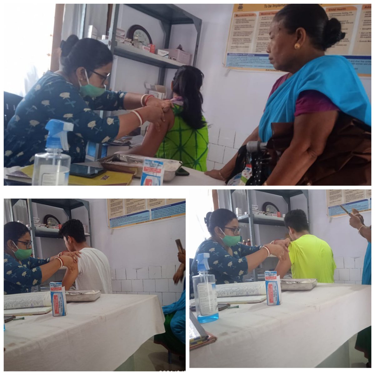 Debapri96243043's tweet photo. COVISHIELD vaccination in Jayantibazar HWC under Salema PHC on 2/11/21
@nhm_tripura 
@CMO_Dhalai 
@SALEMA_PHC https://t.co/zZ1Q9zREgn
