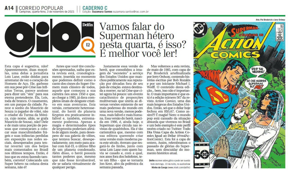 realActionComic's tweet photo. Saímos na Coluna do @DelReyDelfin para o Correio Popular de Campinas 😍 https://t.co/p2MaBg5qWM