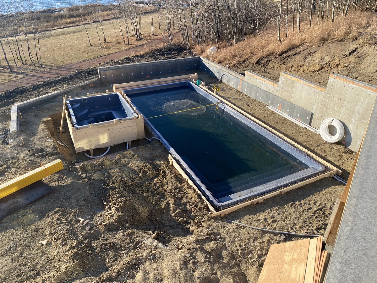 LarkaunHomes's tweet photo. How it’s going and how it started with our pool and spa house addition. #wedoitall #larkaunatthelake https://t.co/LJC7gbAVCs