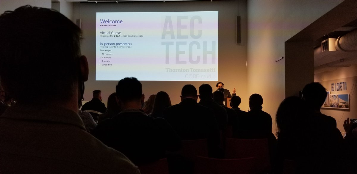 Am I really in a room with people?  Excited to be at <a href="/TT_CORE/">CORE studio</a>'s #AECtech2021!