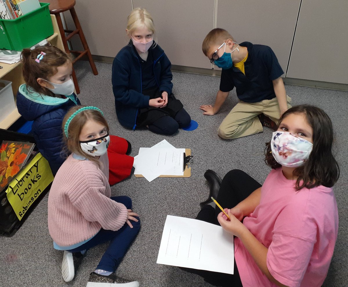 ShermanSTEAM's tweet photo. Interview day! 2nd asked 5th about past school experiences to gather another layer of info to answer DQ:How can we welcome new students, families & staff to Sherman? @tacomaschools @WholeChild253 @PBLWorks #pblstrong #pblchat https://t.co/KoF1NI4cFV