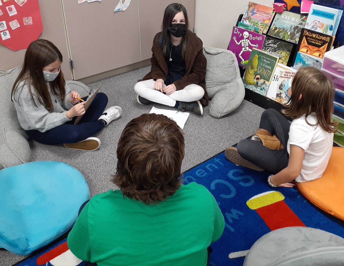 ShermanSTEAM's tweet photo. Interview day! 2nd asked 5th about past school experiences to gather another layer of info to answer DQ:How can we welcome new students, families & staff to Sherman? @tacomaschools @WholeChild253 @PBLWorks #pblstrong #pblchat https://t.co/KoF1NI4cFV