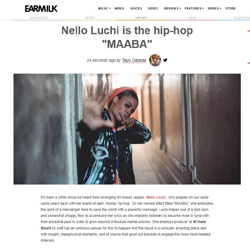 amiornyc's tweet photo. #ClientNews

Thank you to these amazing outlets for your coverage of @NelloLuchi's new song/video #MAABA. 

cc: @EARMILK 
@DjIcebergcom 
@she_makes_music
@thewordisbond https://t.co/tsZf0xedan