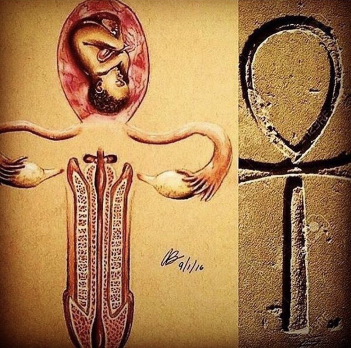 MimiReeds's tweet photo. Know Your African History. It is a symbol of life, there’s nothing satanic about it. #Ankh https://t.co/EeemoFRpO5
