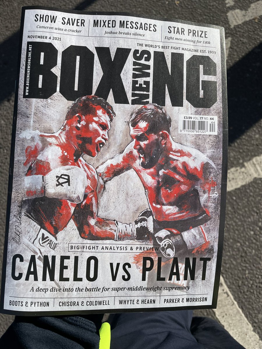 Big_Juggernot's tweet photo. Another brilliant cover artwork done by @sloneart……who you all got this weekend? I’m going canelo inside 5 rounds #CaneloPlant https://t.co/EJPLvMfFYW