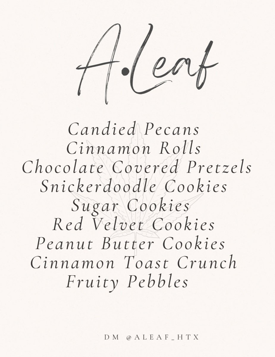 Aleaf_HTX's tweet photo. Don’t forget all cookies are 4/$20! Grab a pack for the weekend!! https://t.co/9mqnTMVZMF
