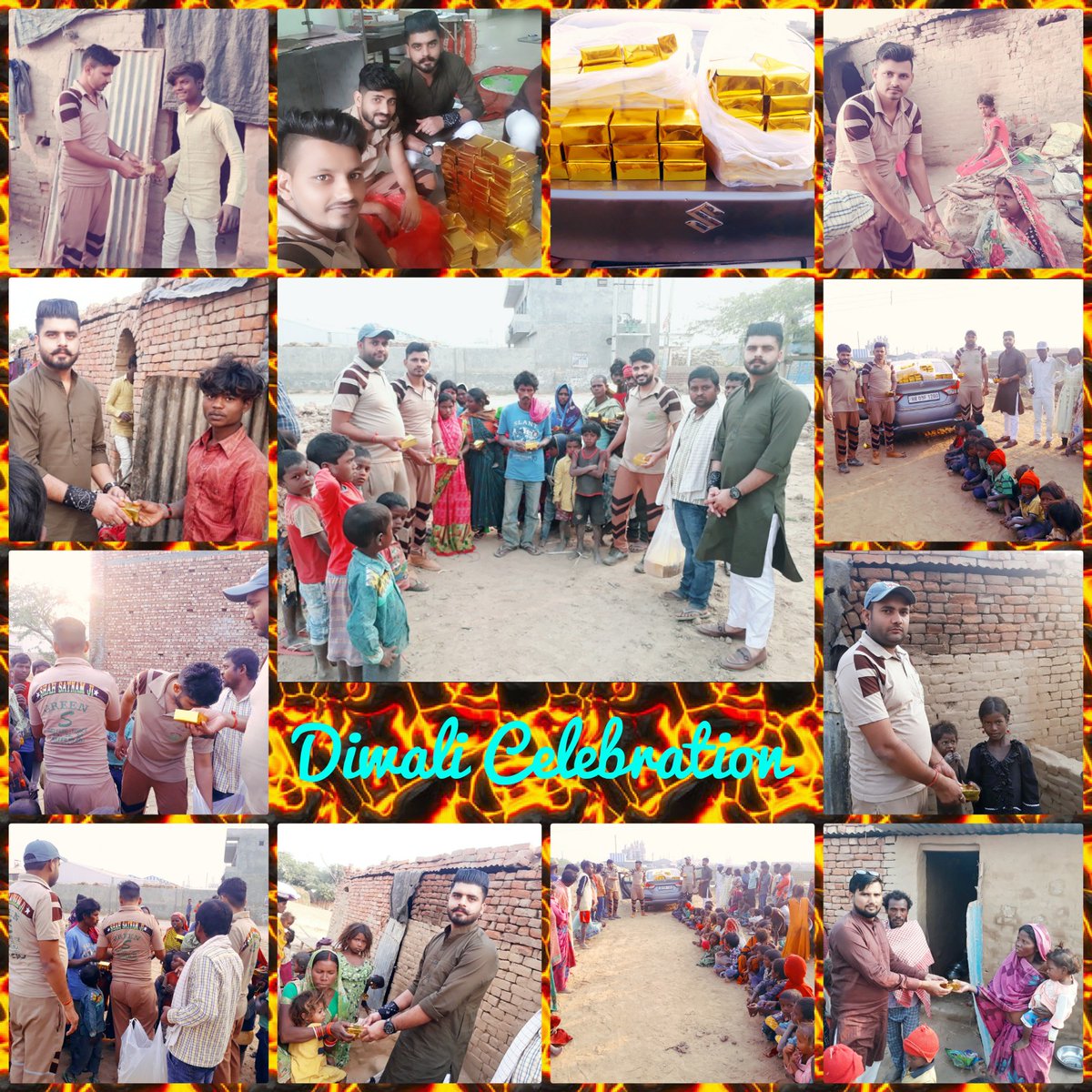SMGHaryana's tweet photo. जरूरतमंदो की मदद कर मनाएं त्यौहार-#SaintDrMSG
पूज्य गुरू जी के इन्ही पावन वचनों पर चलते हुए ब्लाक हरिगढ-किंगण, गुहला-चीका(कैथल) के डेरा अनुयायी व @GreenSwelfares के सेवादारो ने ईंट-भट्ठा पर रहने वाले जरूरतमंद परिवारों को मिठाई बांटकर मनाई #Diwali #CelebrationToServe #LightUpLives https://t.co/eo8abVfr78