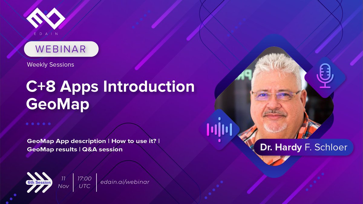 edainsw's tweet image. If you think the last sessions were exciting, just wait for what’s next!🔥
Thursday, on November 11th, Dr. Hardy F. Schloer will guide you through the insights of the GeoMap application. 
Stay tuned: bit.ly/3GQXOof

#EdainWebinarSeries #JoinTheKnowledgeRevolution