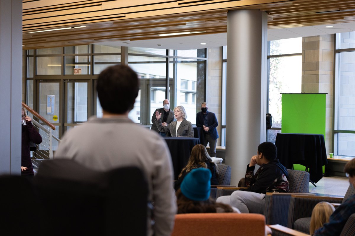 uw_superior's tweet photo. Nearly half of UW-Superior students are the first in their families to attend college. Thank you, @JanetBewley4WI, @NickMilroy &amp; @JimofSuperior for helping to celebrate first-generation students! https://t.co/NkbsmWYvrD