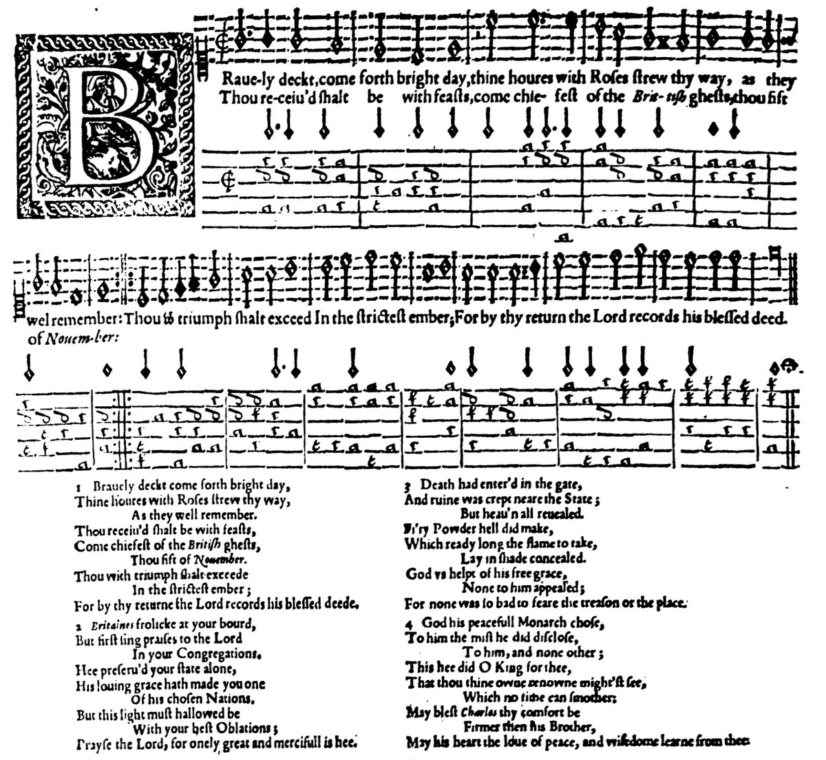 Bravely decked, come forth bright day: a song for the #5thofNovember, from Thomas Campion's Two bookes of ayres, 1613
#GunpowderPlot #November5th #GuyFawkesDay #GuyFawkesNight #earlymodern #OTD #OnThisDay