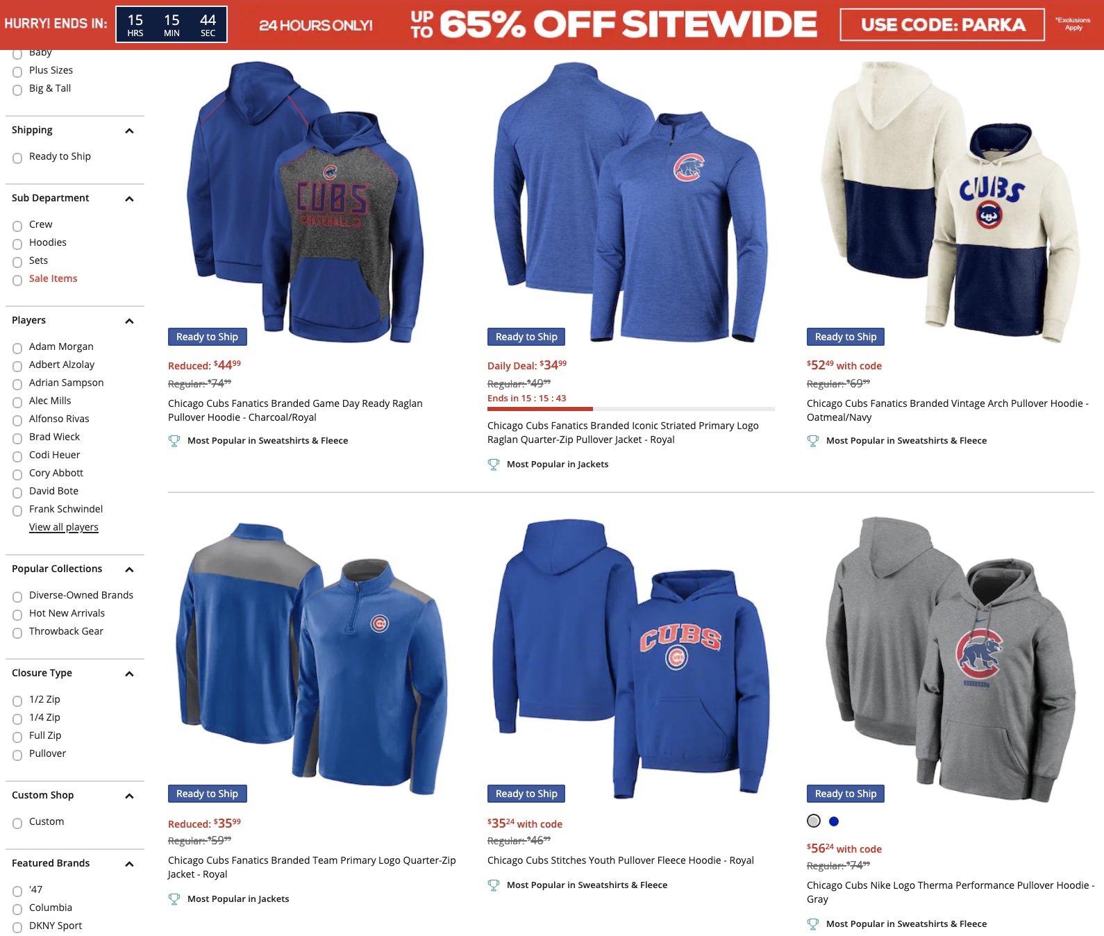 Bleacher Nation Heads Up Fanatics Is Doing A Big Friday One Day Sale And A Ton Of Stuff Is Discounted Summer Stuff And Hats Yes But Also Tons Of Sweatshirts