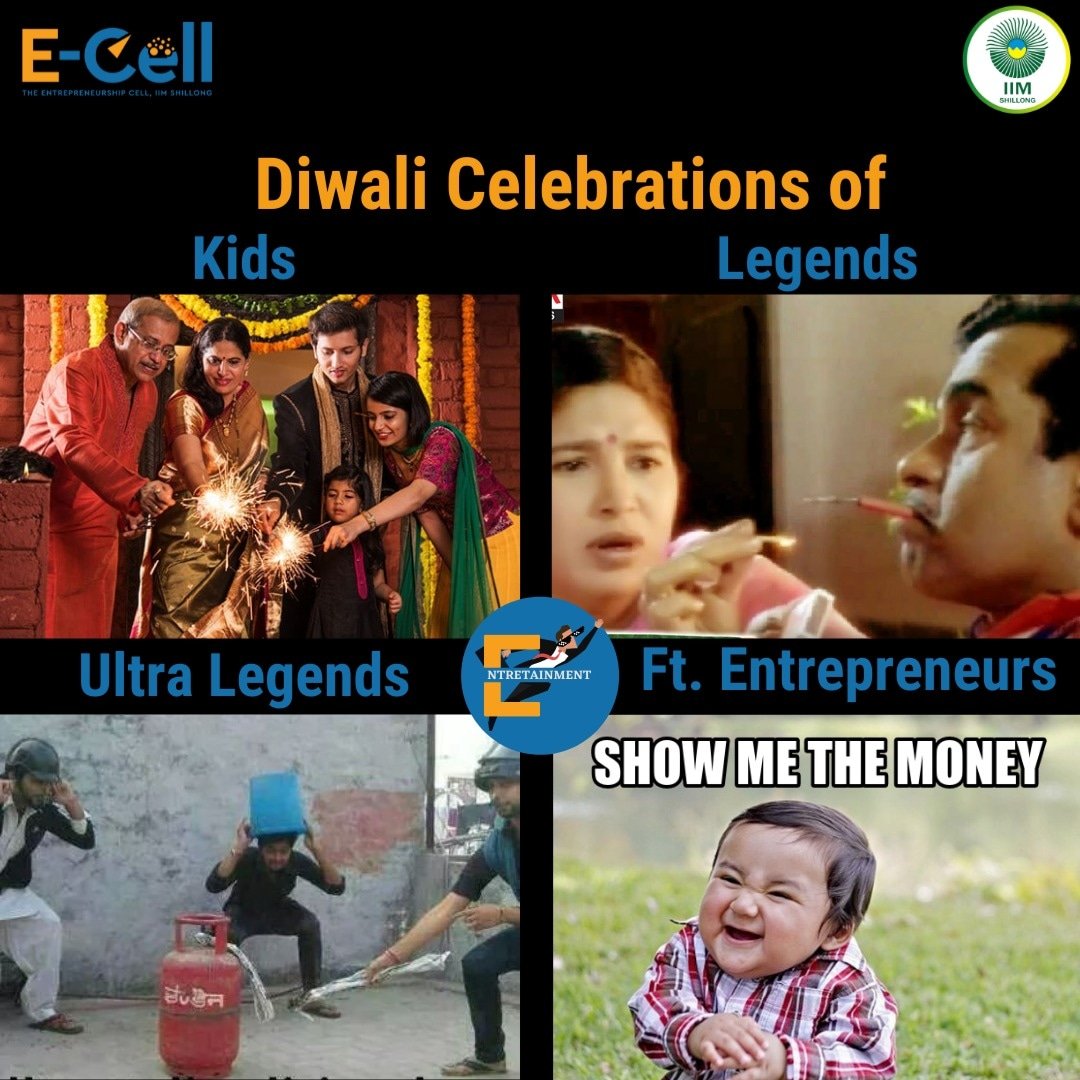 ECell_IIMS's tweet photo. Any ultra legends alias Entrepreneurs here?😁

We hope all of you had a cheerful and safe Diwali. Feel free to share your experiences in the comments section. 

Hashtags
#entertainment #fun #ideas #entrepreneurship #campusinclouds #ecell #memes #iims https://t.co/rYKPLRMXD8