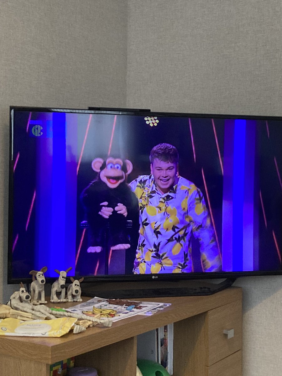 DebSimmonds81's tweet photo. @MaxFulham my 9year old is off school today poorly and is watching recordings of crackerjack,  he must have watched your performance 20 times so far he’s a massive fan and hopes to see you live one day. https://t.co/MnulKOMDSg