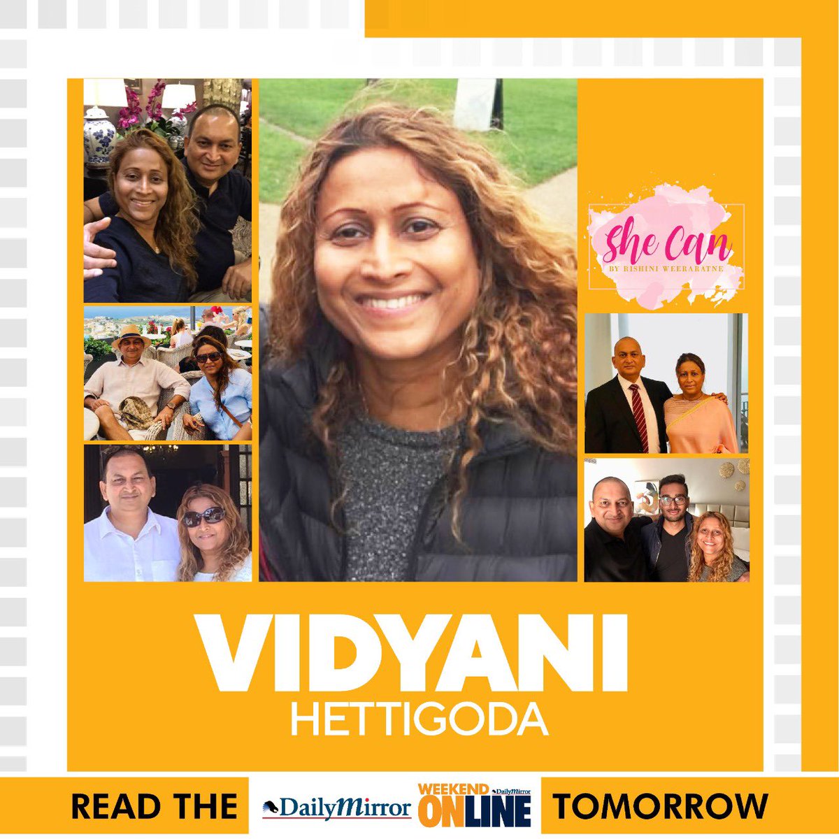 Dailymirror_SL's tweet photo. She Can by Rishini Weeraratne
Featuring: Vidyani Hettigoda, Director, Hettigoda Group of Companies.
Read the full story tomorrow - The Weekend Online, Daily Mirror.
#SheCan #RishiniWeeraratne #VidyaniHettigoda #Siddhalepa #PowerWoman #SriLanka #TheWeekendOnline #DailyMirror https://t.co/NwZ9FSIUbv