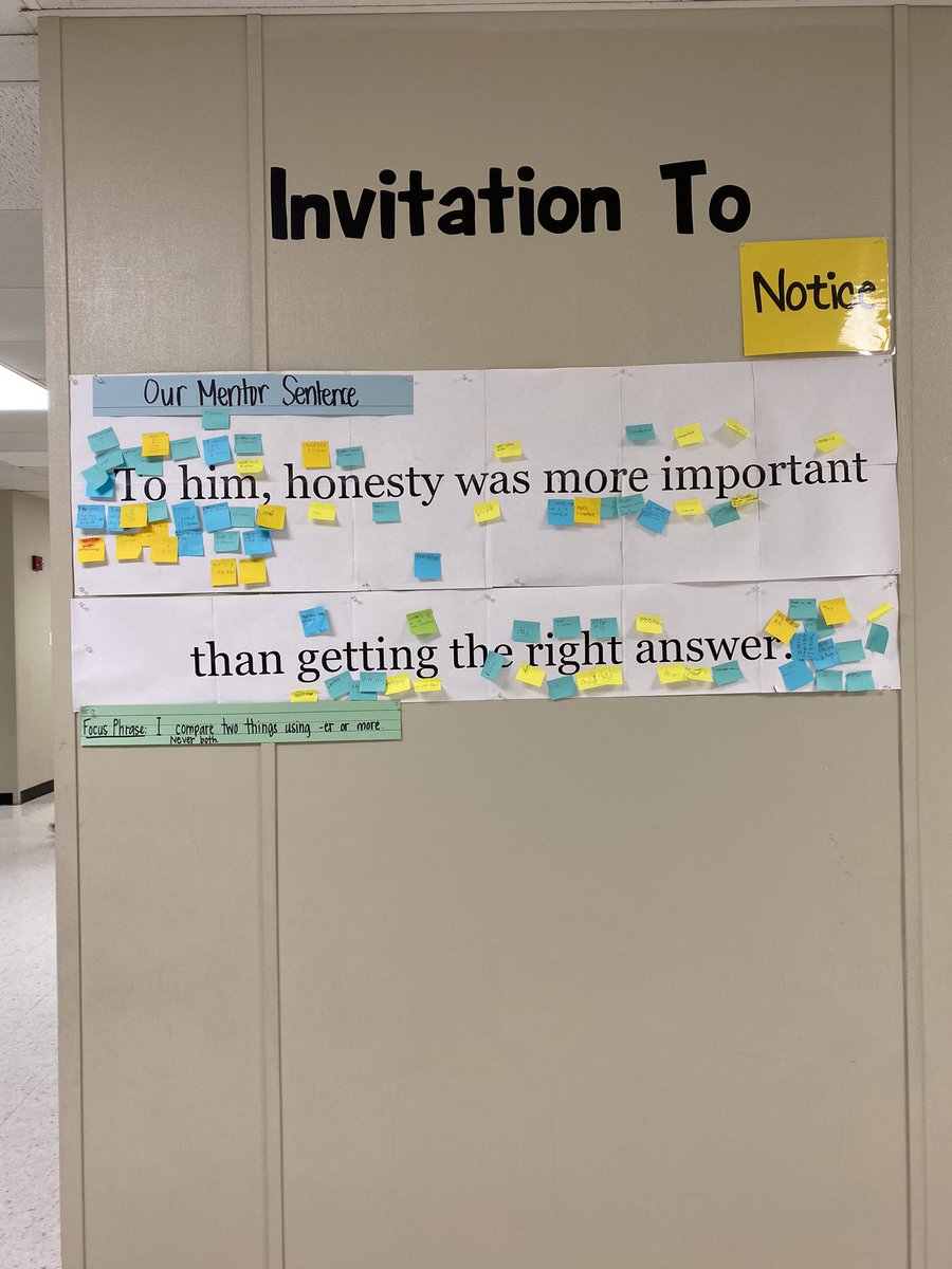 MsYung3's tweet photo. How can you make Patterns of Power even more powerful? Make it interactive! Our fourth graders love our POP wall! @HayChamberlain @PorterELARcoach @whitney_larocca @writeguyjeff https://t.co/2cmB5qLzBL