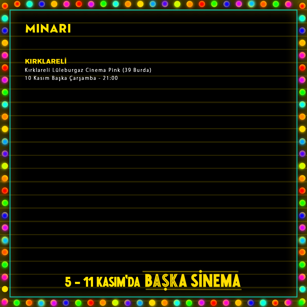 [Lüleburgaz] MINARI, 10 Kasım'da #BaşkaÇarşamba'da! <a href="/luleburgazST/">luleburgazsinematop.</a>  #minari