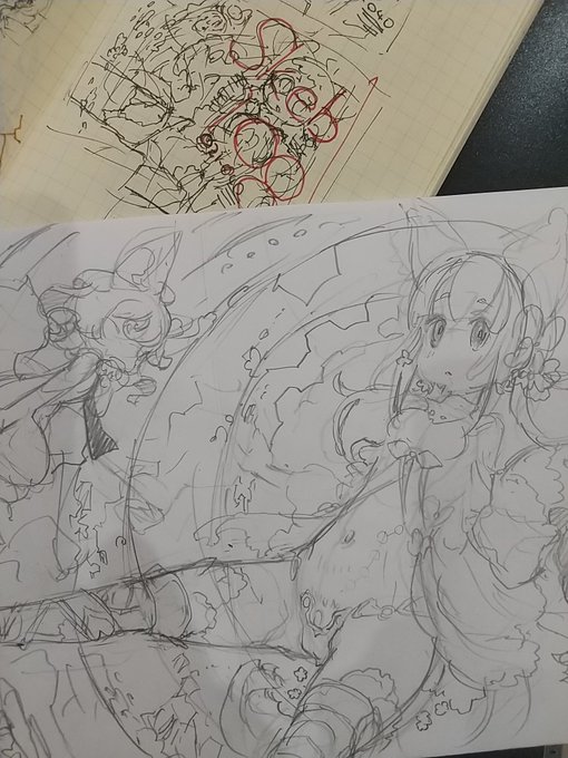 完了したskebリクエストがたくさんたまってきたので、まとめ本二冊目をちょっとずつ進める 