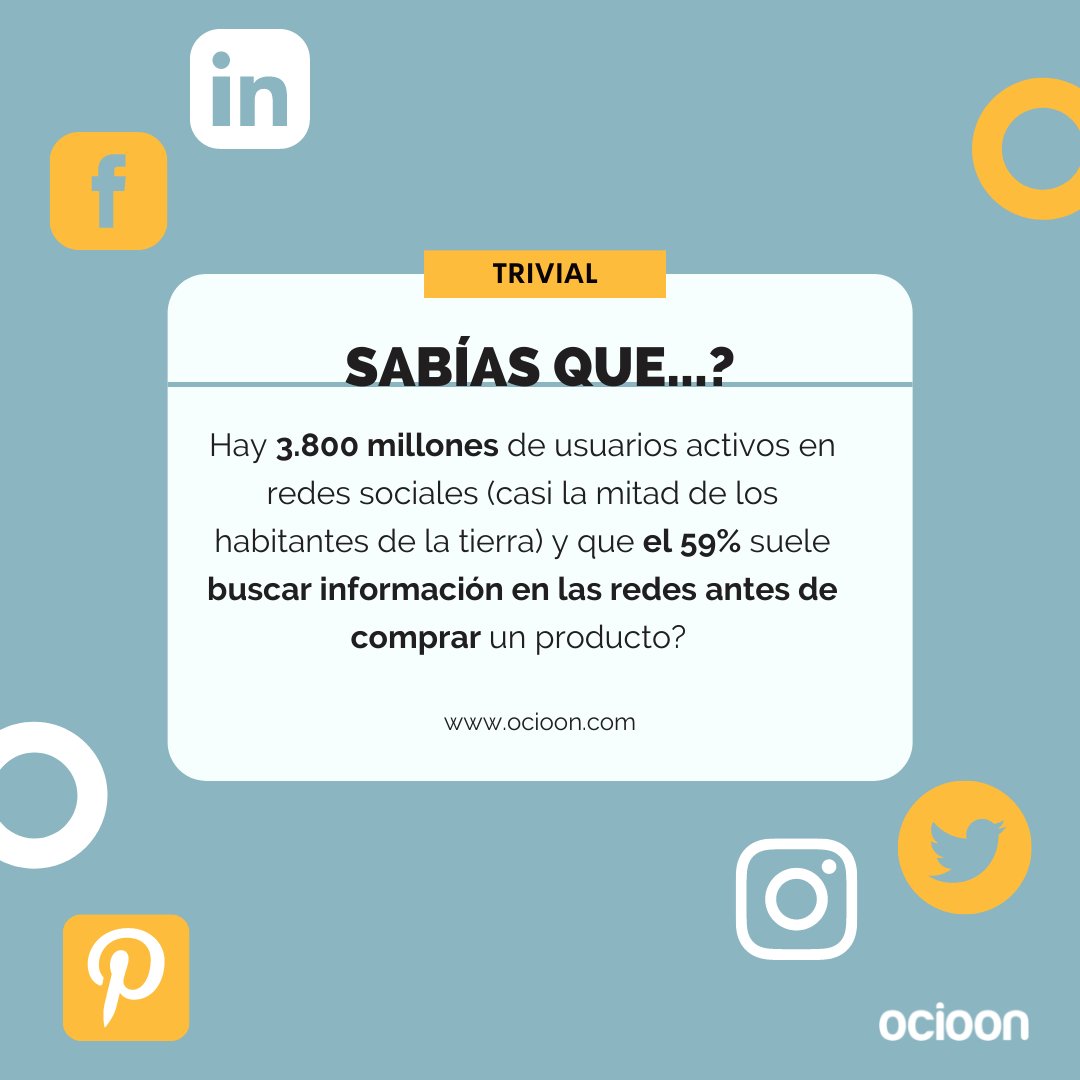 🔍Si bien los motores de búsqueda 💻son la principal herramienta de búsqueda de información, cada vez más, los usuarios buscan a las empresas en las redes antes de realizar una compra.

📲Si bien las redes no son un canal de venta, crean comunidad y confianza💍, mejorando el ROI.