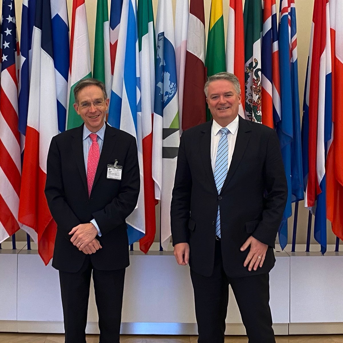 And huge added bonus — the privilege of meeting new OECD Secretary General Mathias Cormann! Great to be back working at/with OECD tax. <a href="/MathiasCormann/">Mathias Cormann</a> <a href="/OECDtax/">OECD Tax</a> <a href="/BusinessatOECD/">Business at OECD</a>