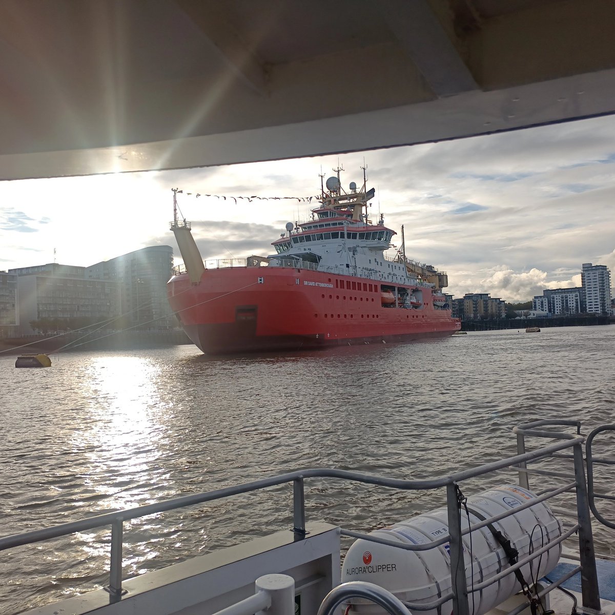 Boaty McBoatface was in Greenwich recently.

Brilliant name for a boat with a Boaty type face.