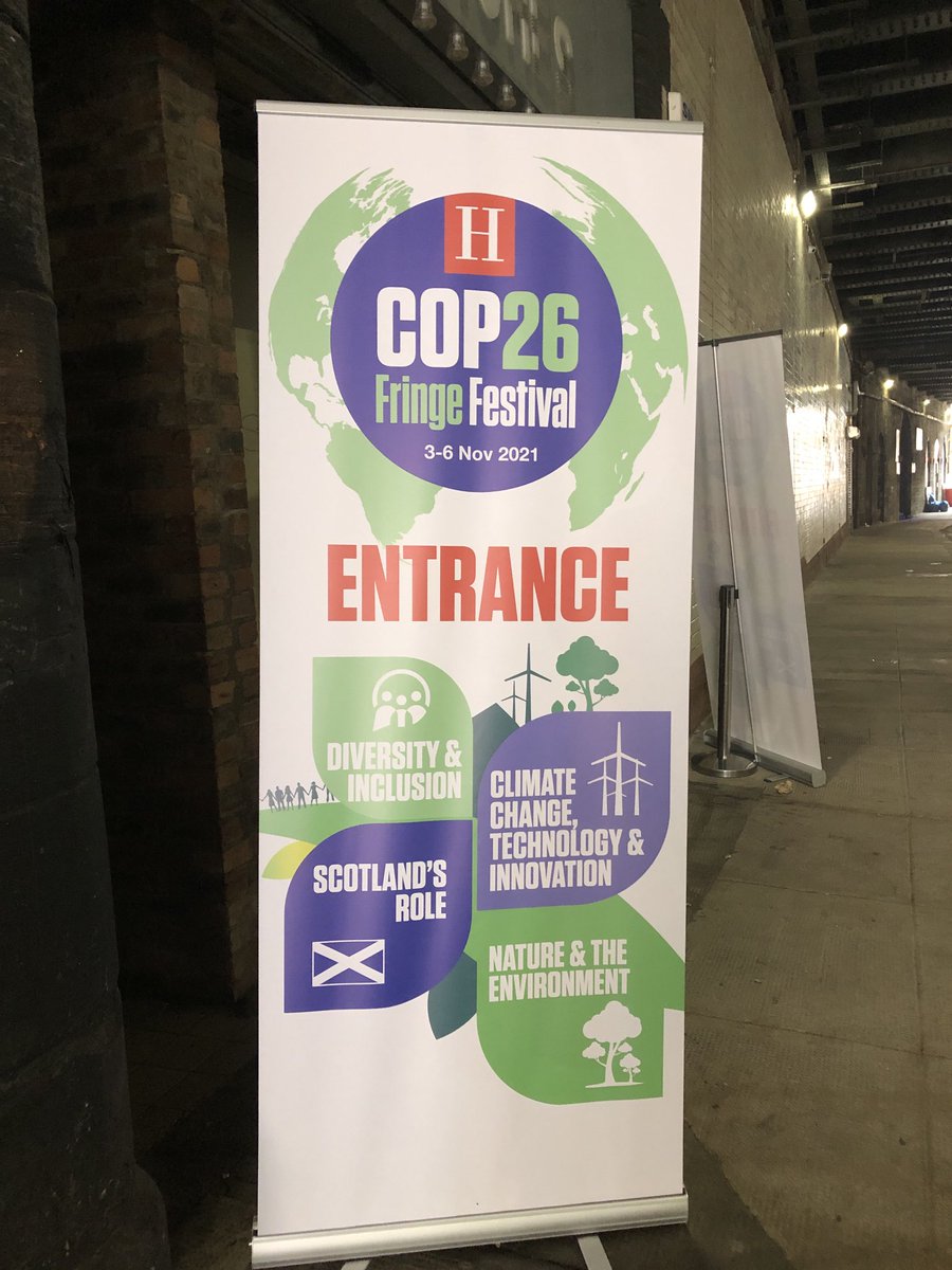 Lots of good conversations going on outside the Blue zone. Attending a session on the Nature Emergency: the forgotten crisis #Cop26 #HolyroodCOP26 #climateExchange