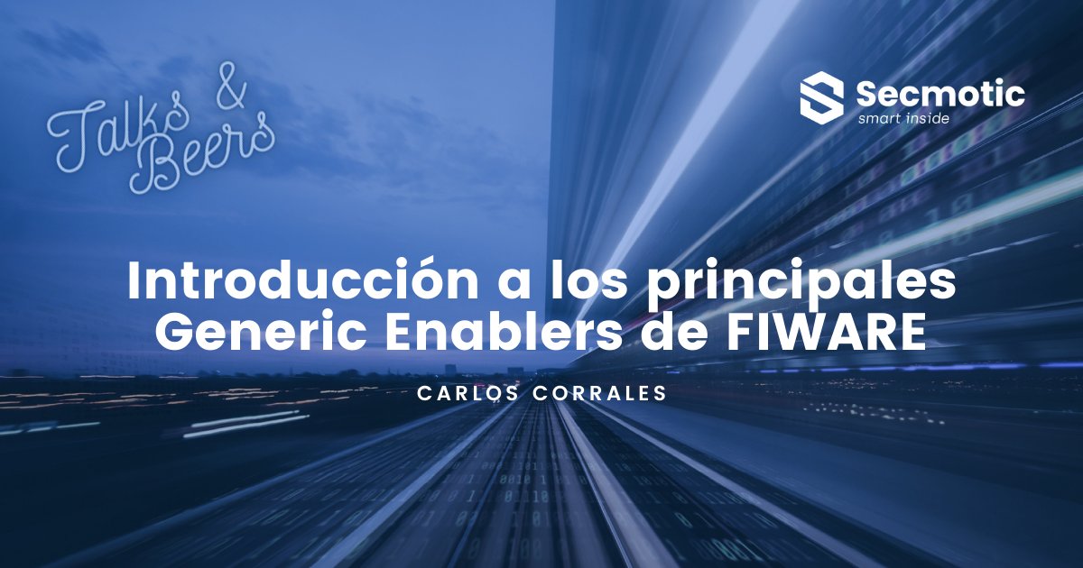 secmotic's tweet photo. Nuevo capítulo de los #TalksAndBeers de Secmotic
Hoy, nuestra COO @CarlosCorri11, nos ha puesto en contexto el mundo @FIWARE y nos ha introducido los principales #GenericEnablers.
📸Como siempre unas imágenes de la charla: https://t.co/H1OQNvdtSC